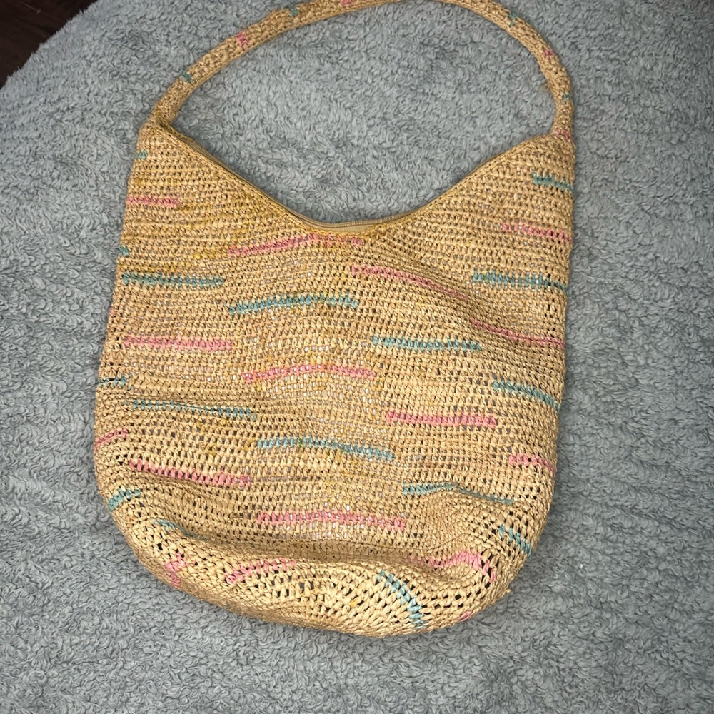 Scala Straw Bag, Slight Staining On The Inside. - image 3